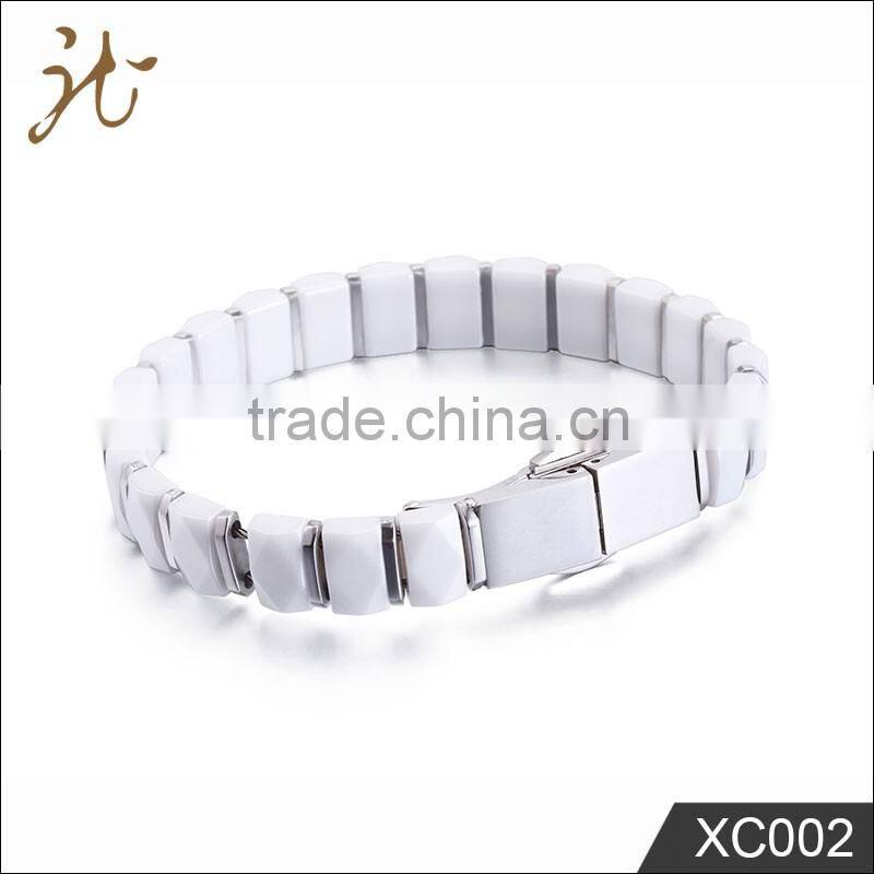 Fashion high quality stainless steel ceramic bracelet wholesale