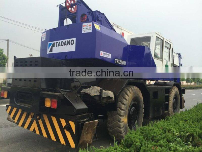 used good condition terrain crane TADANO TR250 in cheap price for sale
