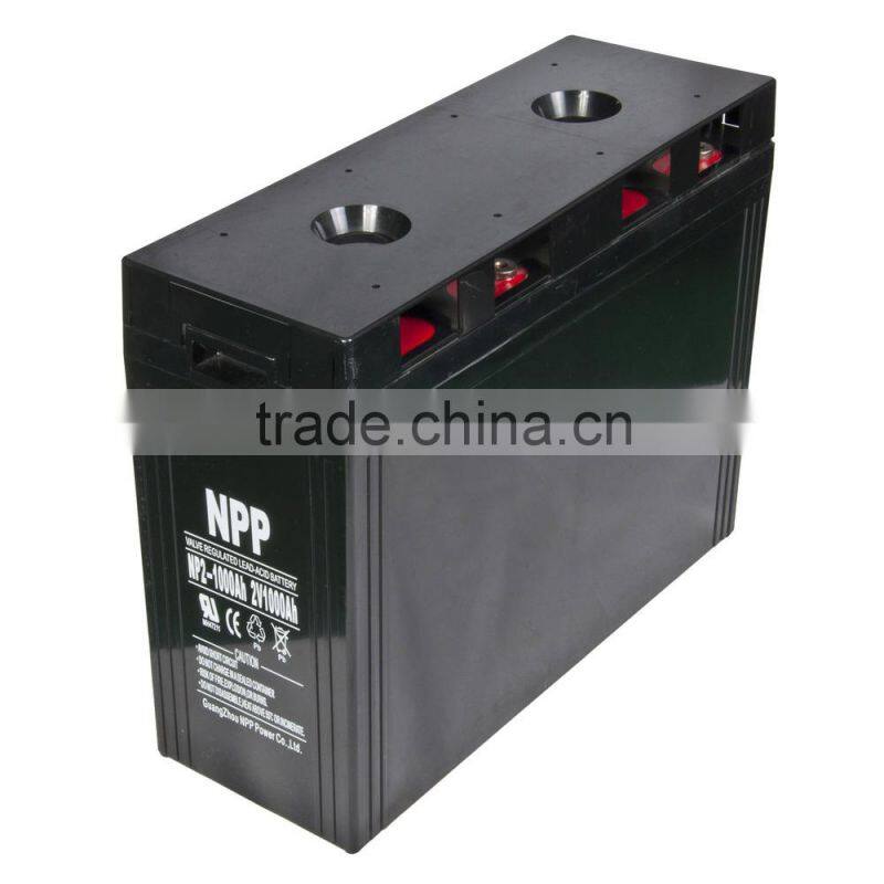 2v1000ah nice performance vrla agm gel battery