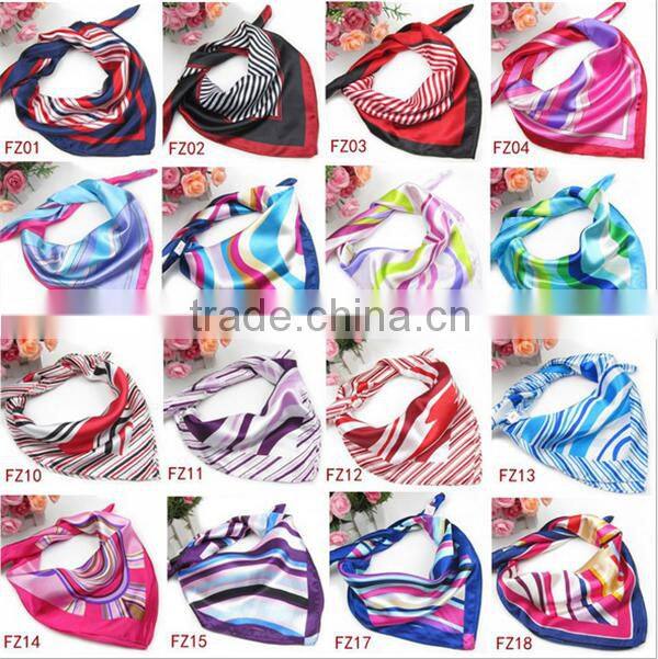 oem custom logo women cooling silk neck scarf