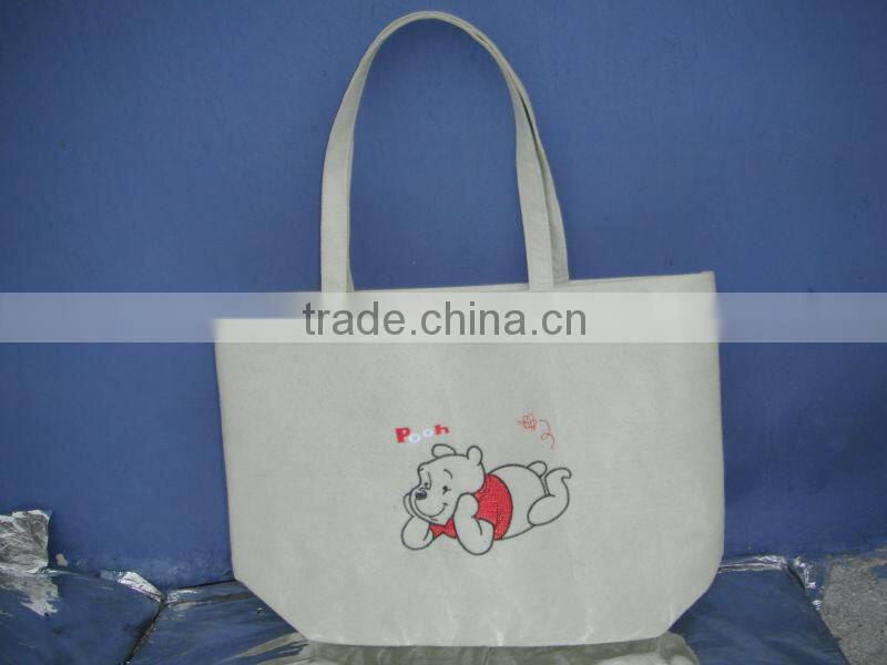 promotion fashion shopping felt bag for women