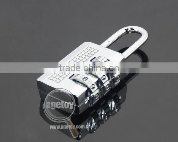 New Travel 3 Digit Code Safe Combination Zinc Alloy Metal Padlock Suitcase Travel Luggage Password Digital Lock