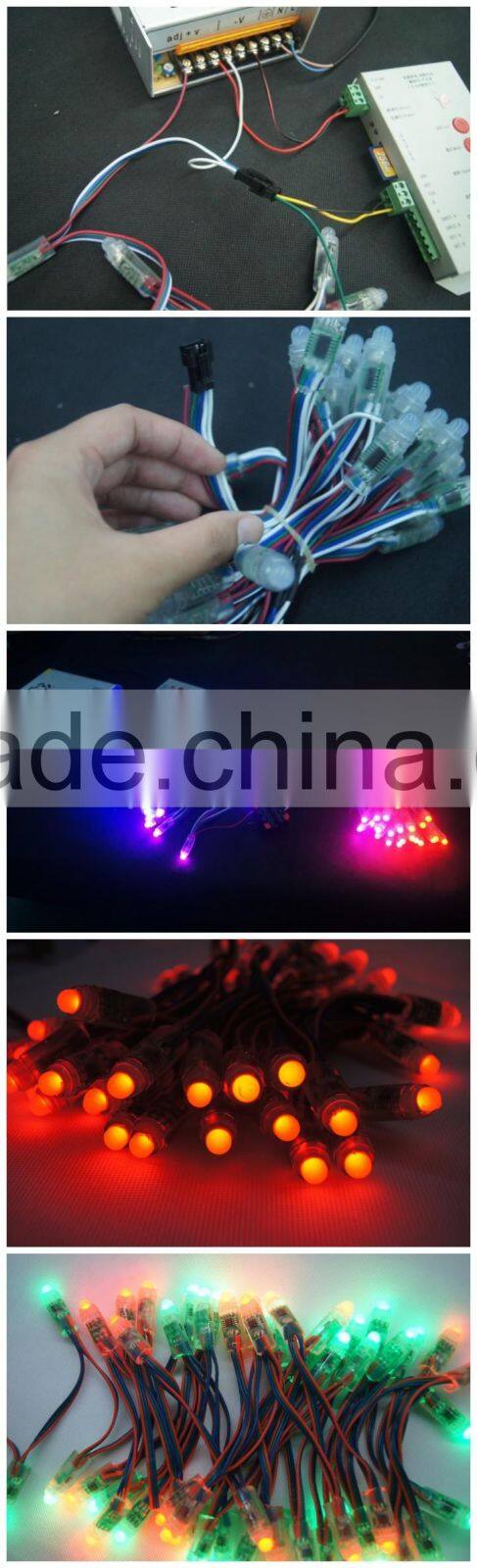 WS2811 LED Pixel String for Billboard, Signages 12mm F8 LEDs