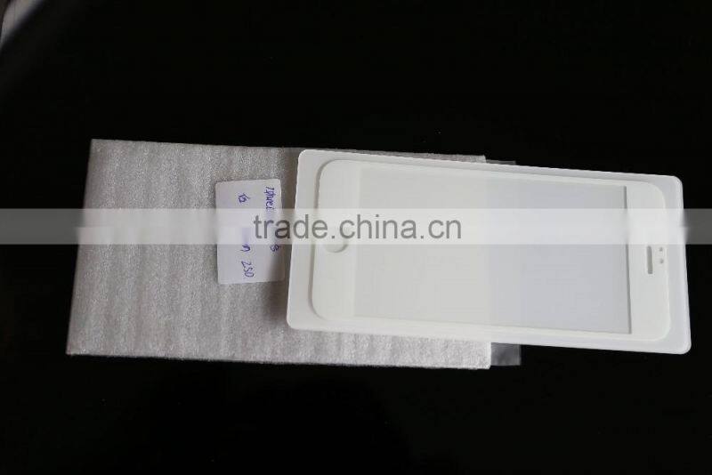 Factory offer free sample silk printed otao full cover tempered glass for iphone 6 s mobile phones