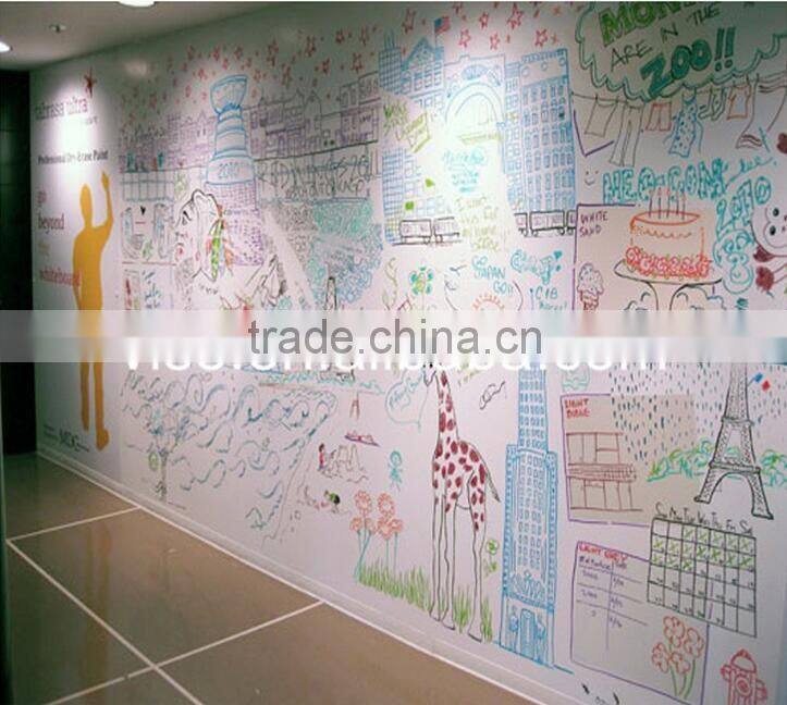 whiteboard film for chalkboard for wall,easy erase writing whiteboard film for office and home decorative