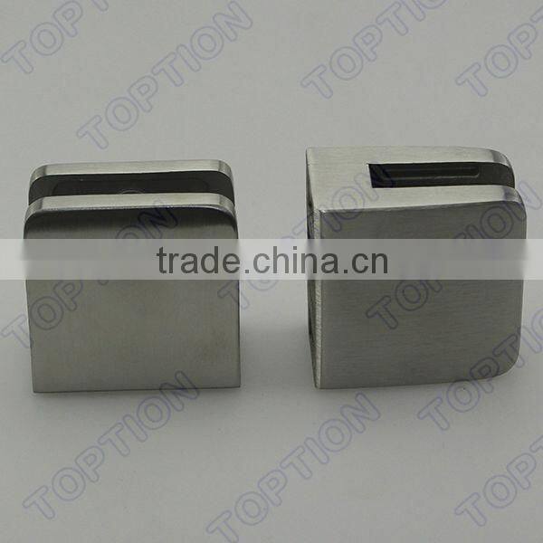 Flat Back Small Square Stainless Steel Glass Clamp