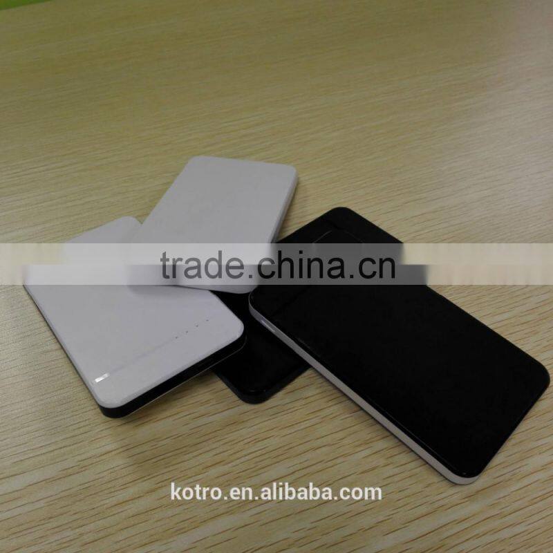 Newest 4000mAh Li-polymer battery charger classical Portable Power bank Pack