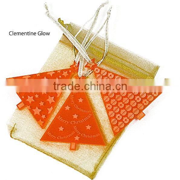 Acrylic Christmas Tree Decoration Festive Trees set of 3