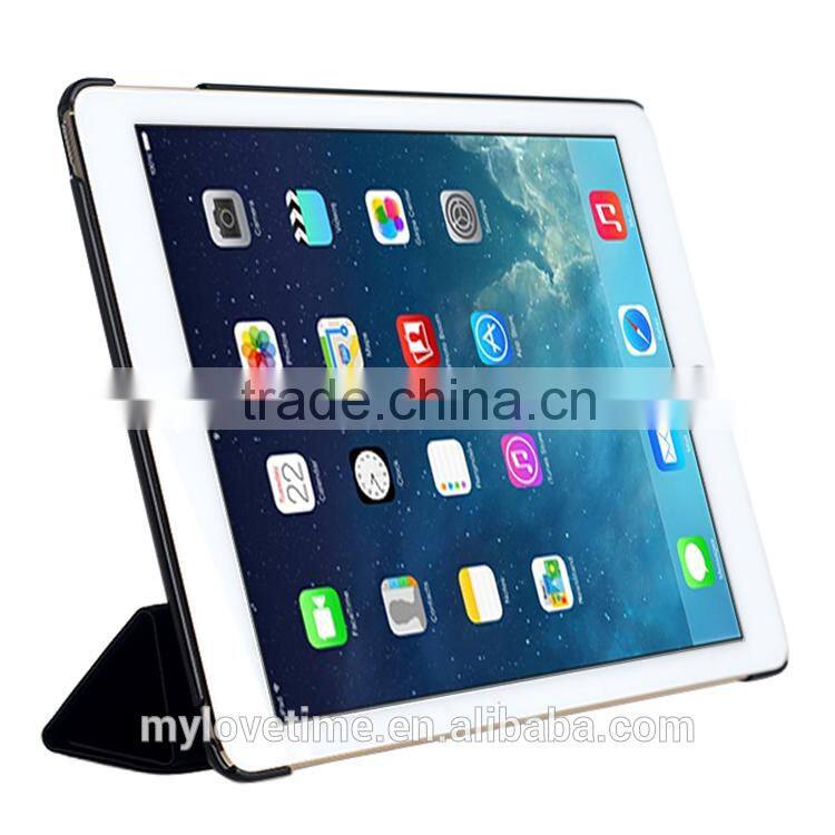 wholesale quality leather stand phone case for ipad air 2