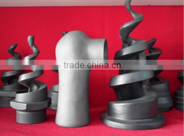 Large flow spiral fire equipment sisic spray nozzle