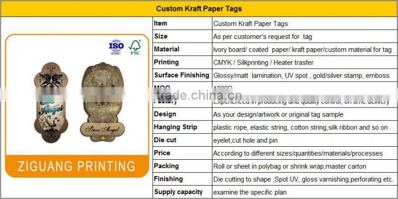 Custom recycled jeans paper tag design