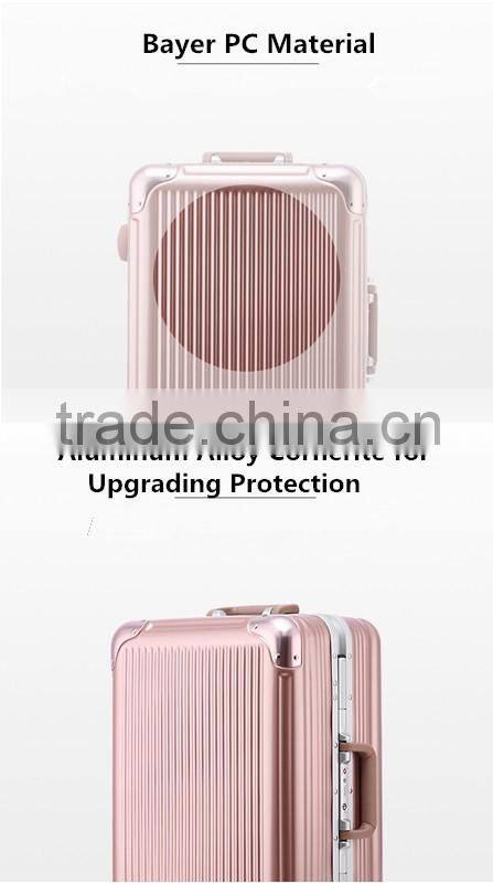 2016 Newest Fashion Smart Bluetooth Lock marrow aluminum frame 360 Universal Wheel luggage /Suitcasee