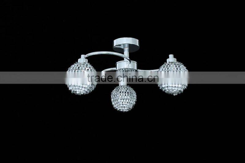 New Retro rustic Chandelier wrought iron wire ball shade lighting fixture
