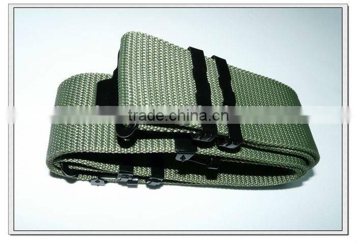 57mm wide green polypropylene plastic buckle military belt ,military duty belt
