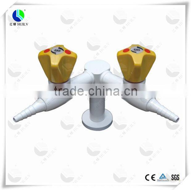 quadruple four side laboratory gas valves