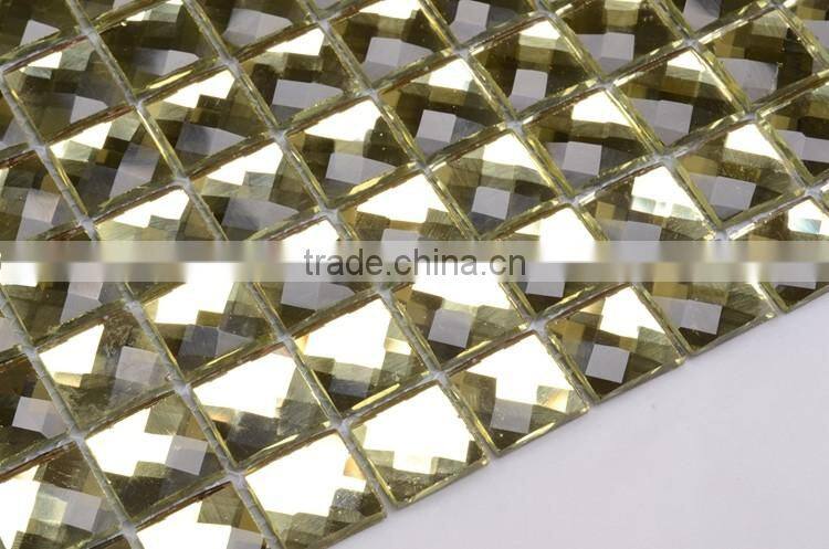 F2X-5 high quality diamond series mirror wall art glass mosaic