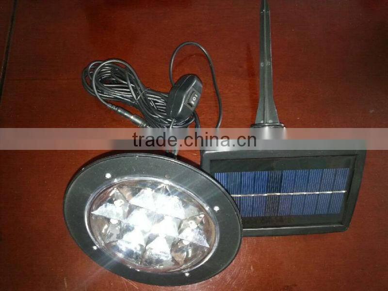 5W portable solar lighting system with FM radio music blue teeth/usb rejector/phone charge