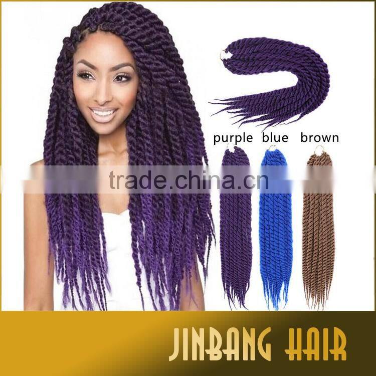 2016 Hot Selling Products 2X Havana Mambo Twist Crochet Braids With Synthetic Hair