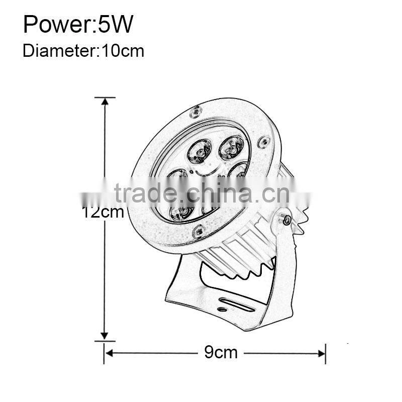 factory price dimmable 18w aluminum outdoor led spot light