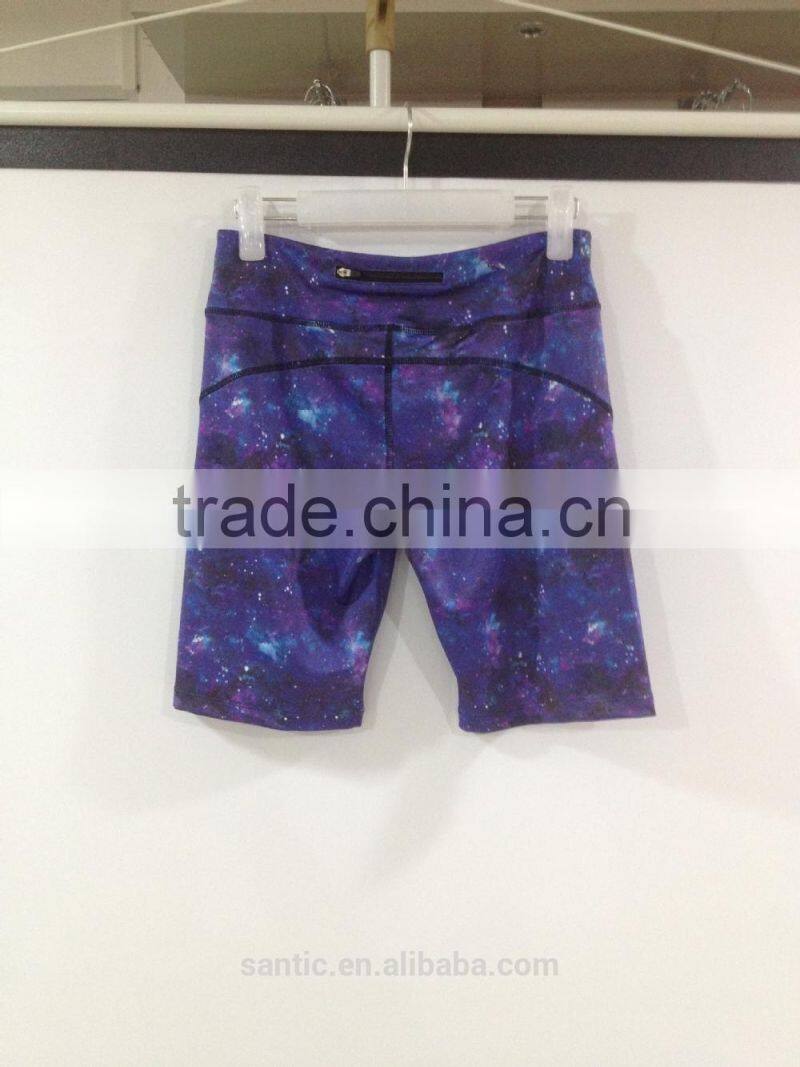 2015 new custom ladies compression shorts