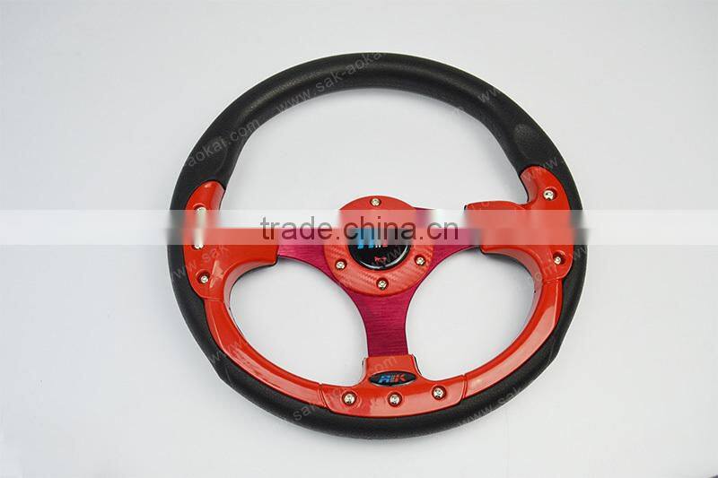 Best Quality 6 hole 320mm PU Racing Car Game Steering Wheel