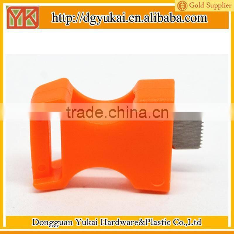 Yukai plastic flint buckles paracord firestarter buckles for camping