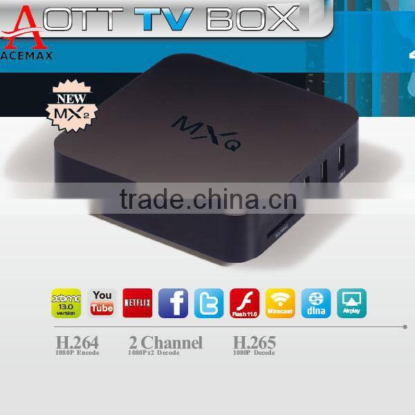 AML S805 Quad Core MXQ Smart TV BOX Mini PC Streaming Media Player with KODI Streamer Fully Loaded