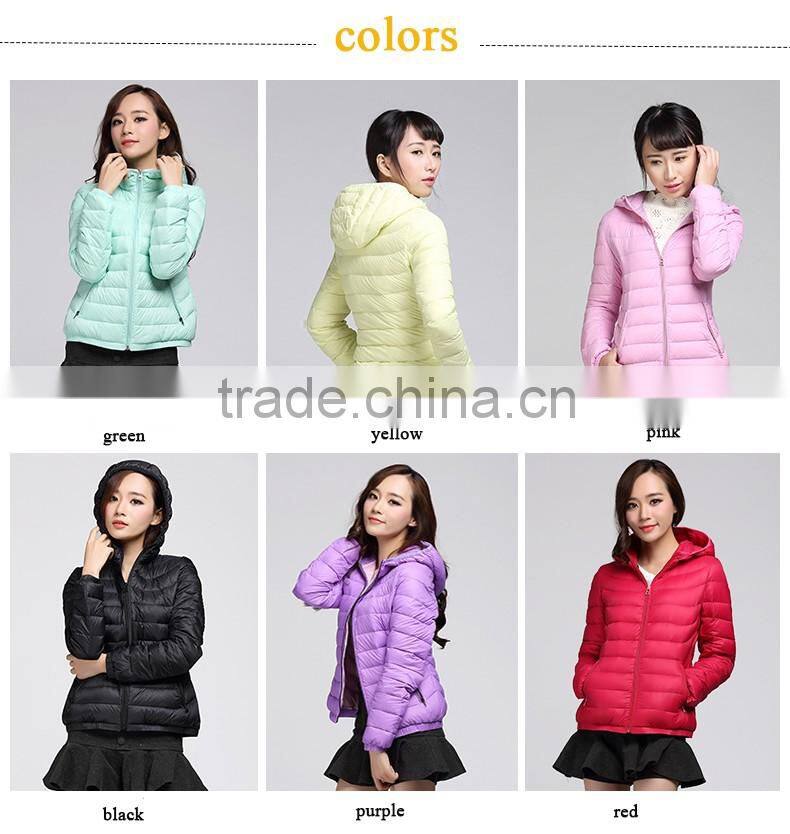 Winter outwear sports women's down jacket