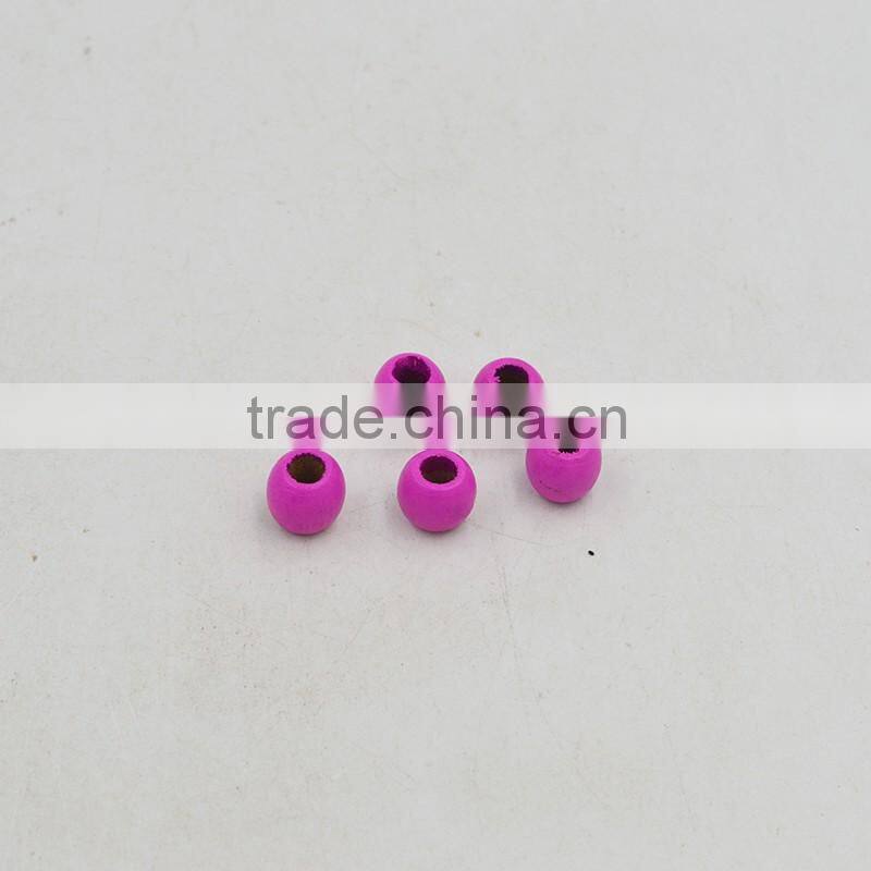Rose Red 12mm Diameter Wood Beads With Reasonale Price