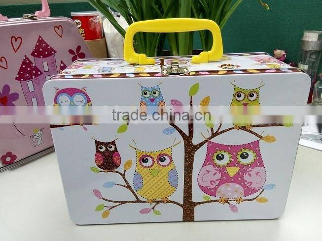 250x170x65mm handle tin box