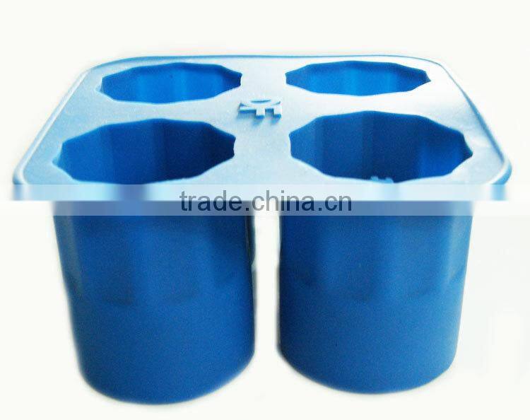 2016 Manufature Silicone 4 Cup Shape Silicone Ice cup Mold