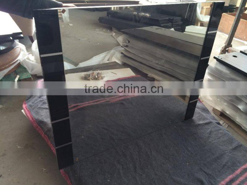 Modern design bedroom black high gloss furniture