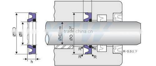 Excavator HBY Buffer Oil Seal Ring
