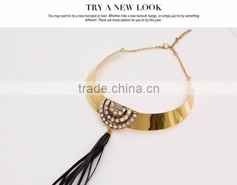 New Design Fashion Crystal Necklaces Women Luxury Statement Diamond Necklace Jewelry SKA8464