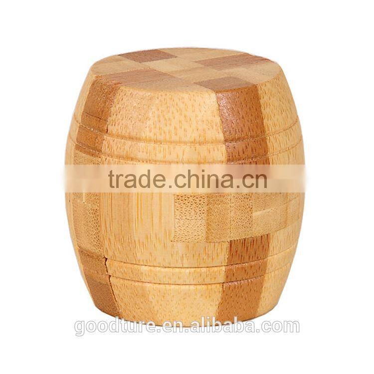 2015 Hot Sale Bamboo IQ Intelligent Puzzle Magic Puzzle Kongming Lock Brain Teaser Model Number GAD1121
