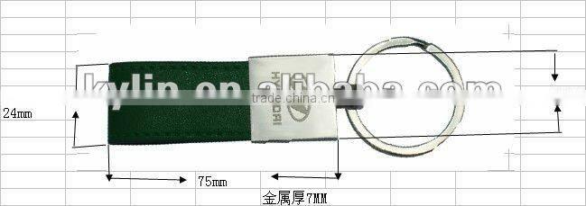 KAPTAN metal keyring with ribbon