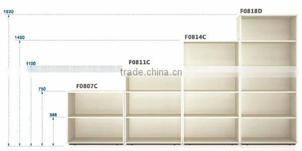 Office classic bookcase wood study room Library book shelf furniture particle board