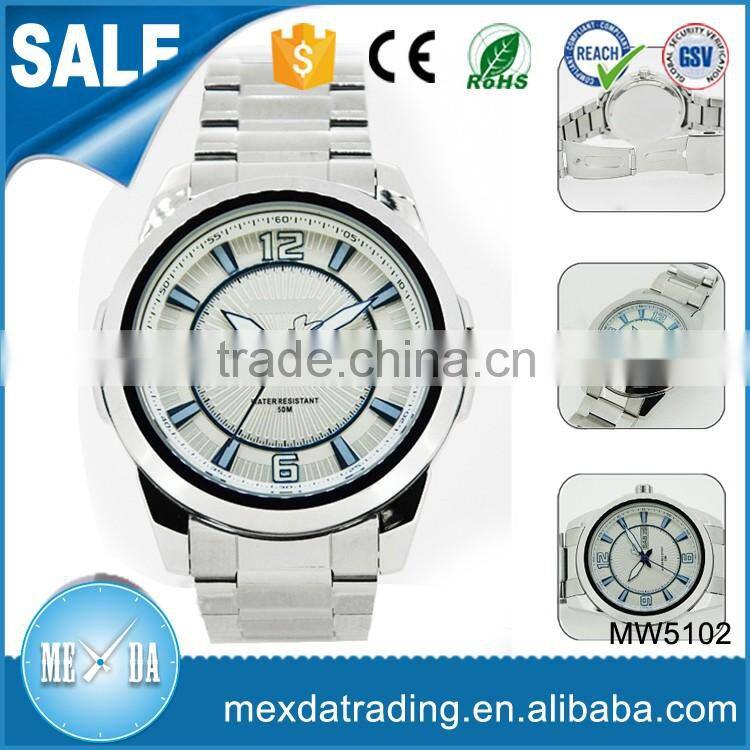 fashion hot sell alloy case japan movt 3TM water resistantcustom logo own brand watch