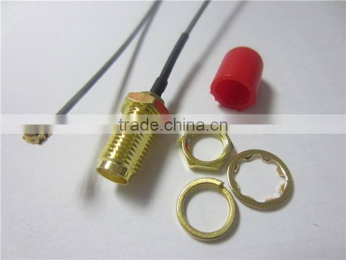 10cm Mini U.FL / IPEX to RP-SMA Antenna WiFi Wireless WAN Pigtail Cable IPX Bulkhead