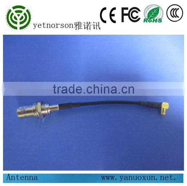 Yetnorson rf cable with RG 179 cable right angle MCX to BNC Q9 connectors