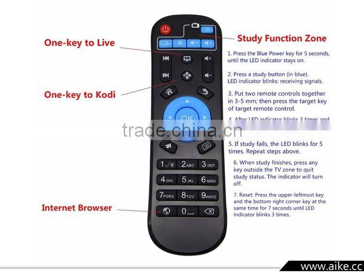 2016 New Android TV Box A95X Android 5.1 Amlogic S905 Quad core 1G+8G 2.4G KODI Pre-installed Wifi Bluetooth 4.0 Media Player