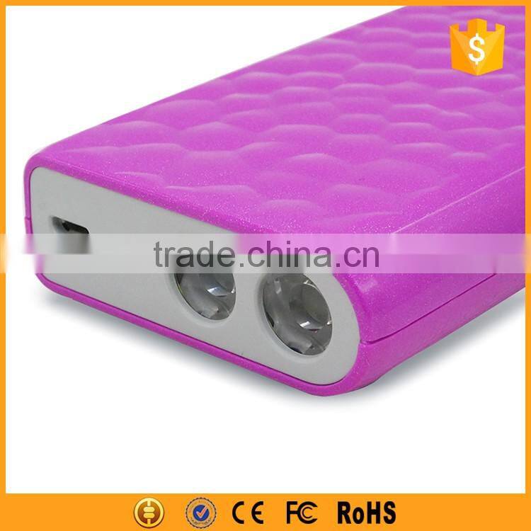 Shenzhen OEM factory power bank private label with dual strong LED torch