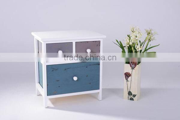 Logo Custom White Cupboard Bedside Table