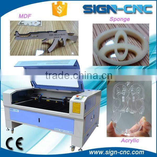 High quality 80W 100w wood acrylic/leather/plywood laser cutting machine with auot focus