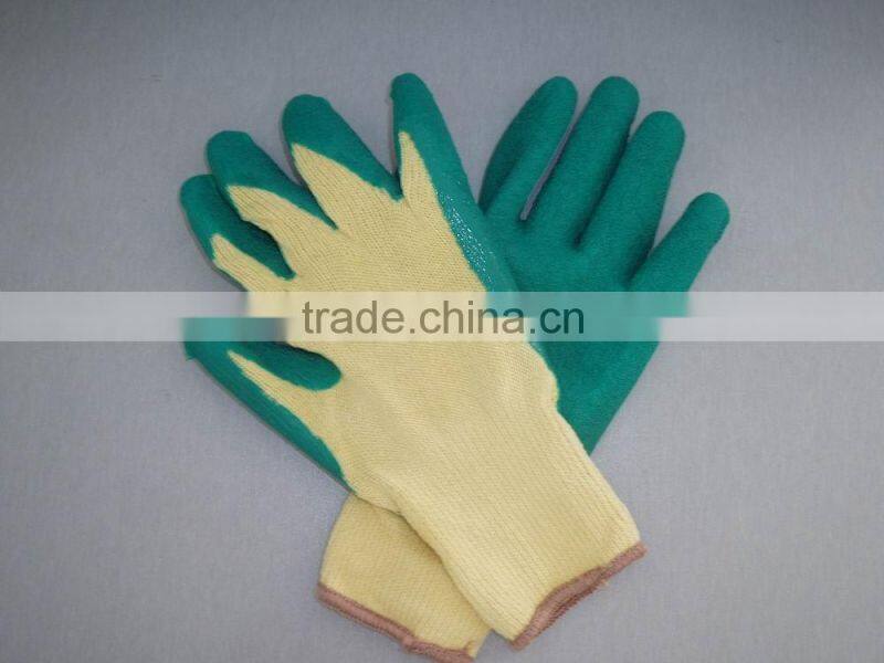 Rubber Coated Fingertips Protection Gloves