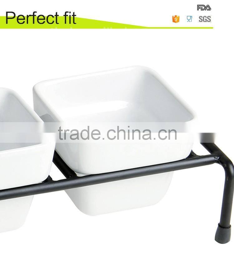 Multi-function buffet tableware with iron rack