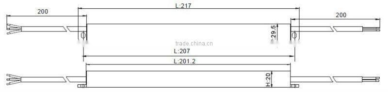 Power Supply 36V 30W Waterproof LED Power Supply High reliability IP66 LED Driver 30V VD-36030M