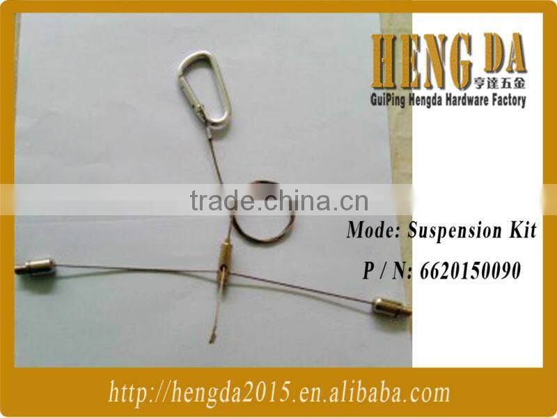 Coated wire ropes with grippers