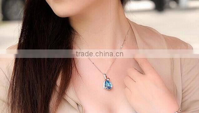Women Jewelry Necklace Fashion Crystal pendant alloy ailver bracelet chain
