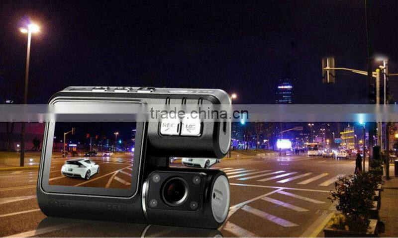 Cheap Dual lens 2.0inch TFT G-Sensor Loop recording car camera recorder